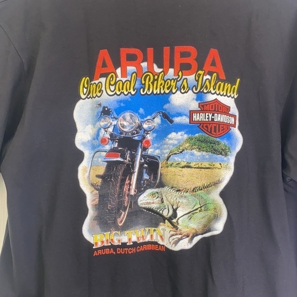 Harley Davidson - One Cool Bikers Island Aruba , Dutch Caribbean Lizard Bike LG - Picture 6 of 7